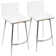 Middlebrook Swivel Upholstered Counter Stool with Metal Frame