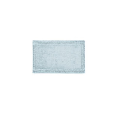 100% Cotton Tufted 3000 GSM Reversible Bath Rug Blue(1 Bath Rug)