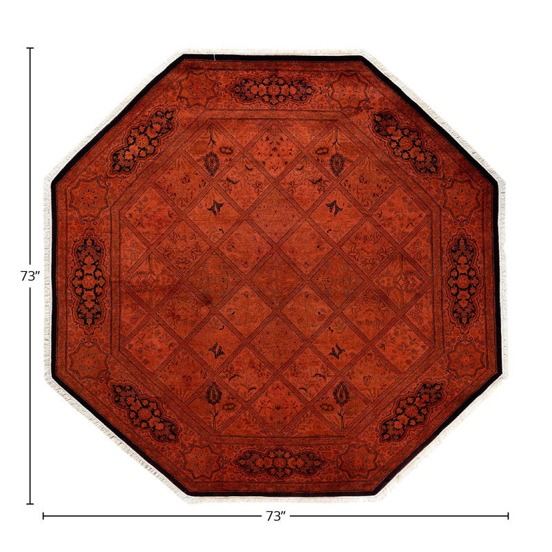 Cornalin One-of-a-Kind 6' 1" X 6' 1" Hand Knotted Area Rug