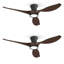 Ventilateur de plafond encastré 52 po avec lumière DEL et télécommande Jacara (ensemble de 2)-1792665220