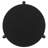 Harrison Black Round Solid Wood End Table