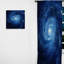 Blue Swirl Wave Spiral IV - Rideau abstrait à spirales - Rideau abstrait obscurcissant - 1 panneau-107580906