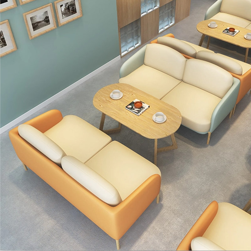 Banc de rangement simple et tendance, Orange