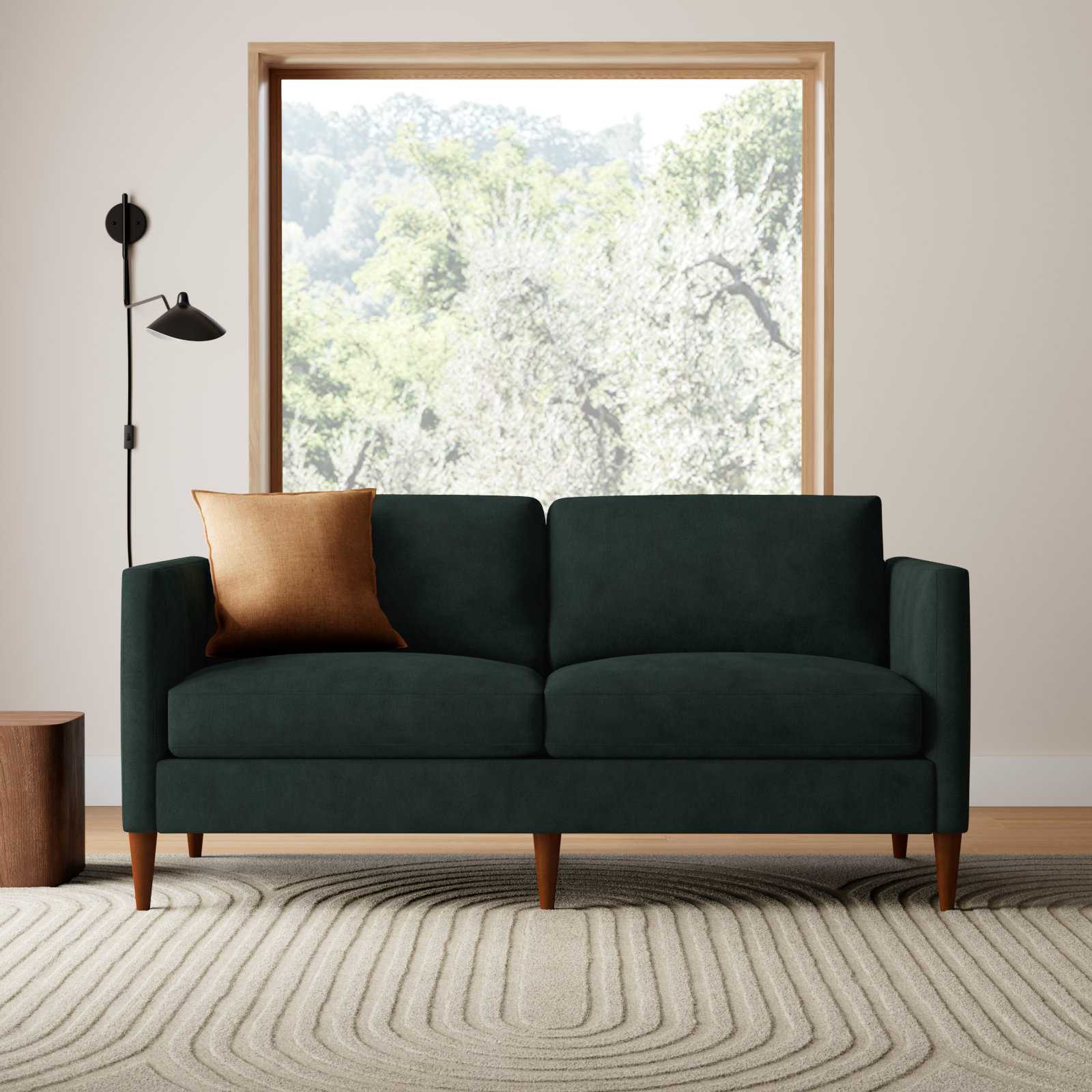 Clifford 73'' Sofa, Bella Hunter Performance Velvet
