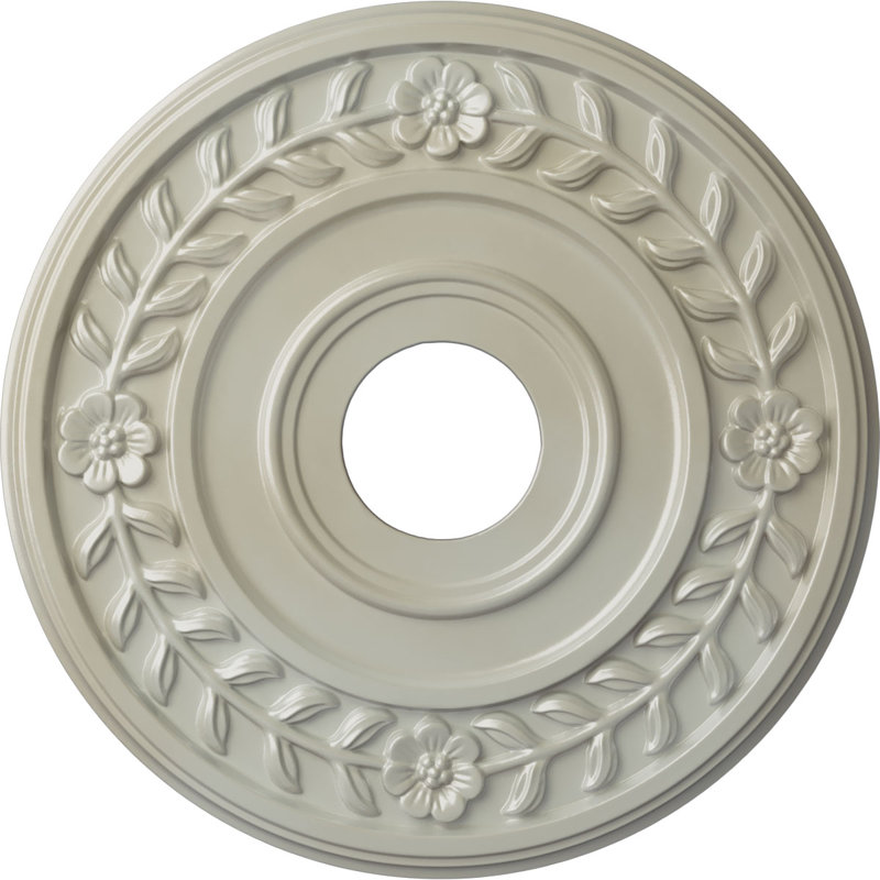 Couronne H 16,25 po x l 16,25 po x P 1 po médaillon de plafond, Bleu Flash