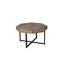 Table basse en bois octogonale rétro avec patchwork artisanal 30 pouces-255132016