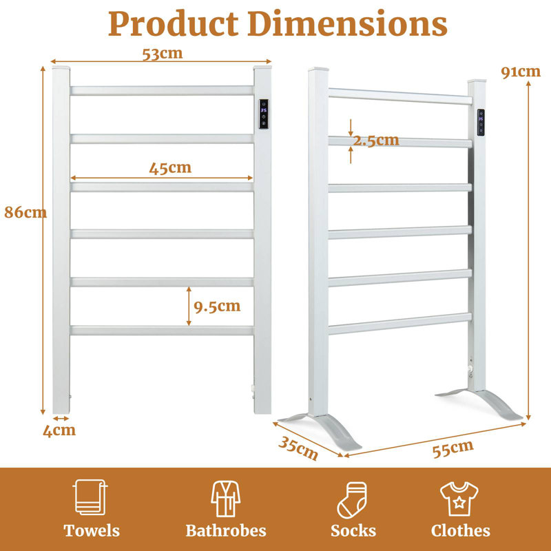 Straight Towel Rail Heated Towel Rails