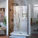 Unidoor 45" W x 72" H Frameless Shower Door with ClearMax™ Technology