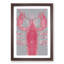 The Pink Lobster in Abstract - Picture Frame Graphic Art Print-55763520-55763519