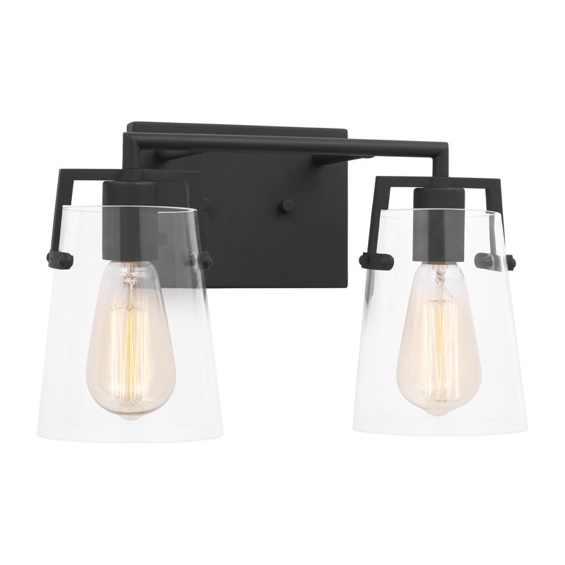 Crofton Vanity Light, 2, Midnight Black