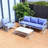 Tausif - Person Patio Conversation Sets with Cushions-977347731
