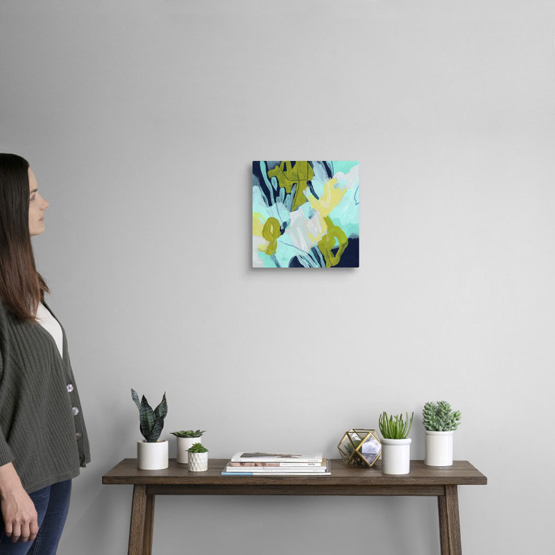 «Pistil I» par June Erica Vess - reproduction d'art, H 12 po x l 12 po x P 1,25 po, Toile tendue