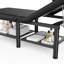 Table de massage professionnelle 75 po, table pliante en similicuir confortable, lit de massage avec dossier réglable et coussin de tête-124929877
