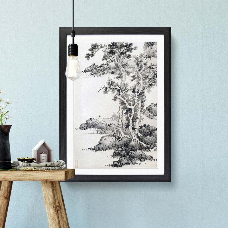 Mighty Tree by Lan Ying - Picture Frame Painting Print, 48cm H x 36cm W x 2cm D, Black Framed
