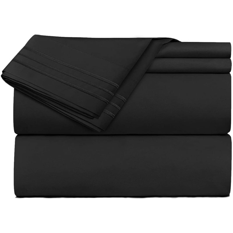 Ensemble de draps Dboze, Lit simple, Bleu lac