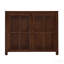 Buffet Mid-Century en rotin 39,4 po, 2 trous - Noyer-130480507