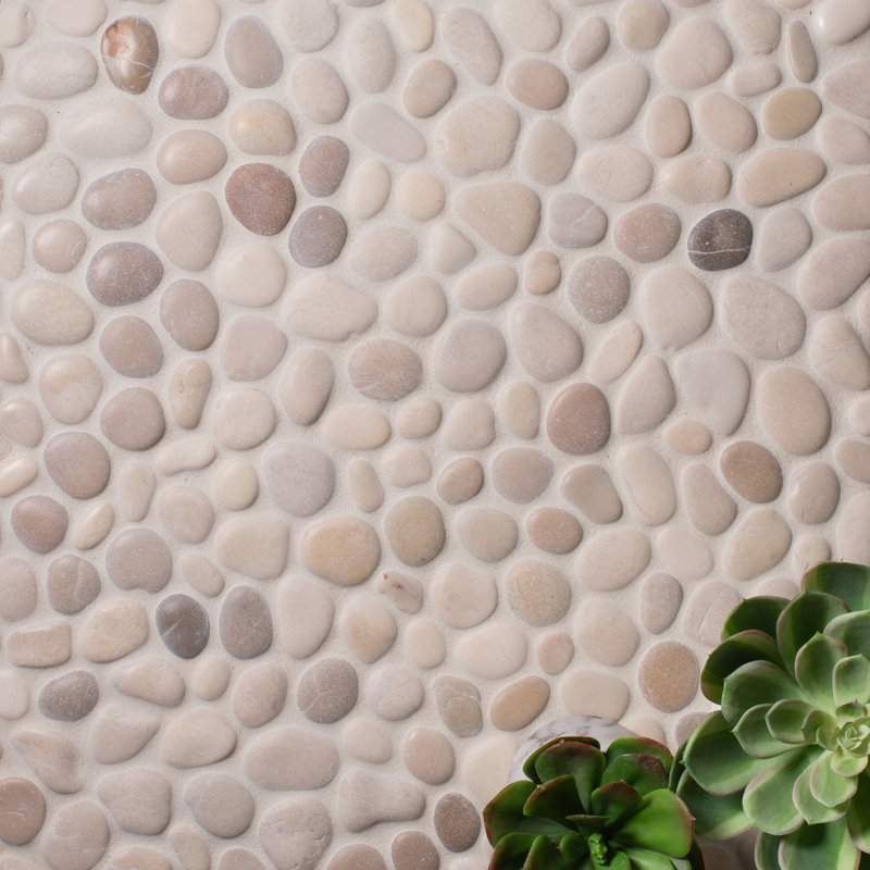 Carreau de mur et de plancher en pierre naturelle crème et moelleux 12 po x 12 po Supreme