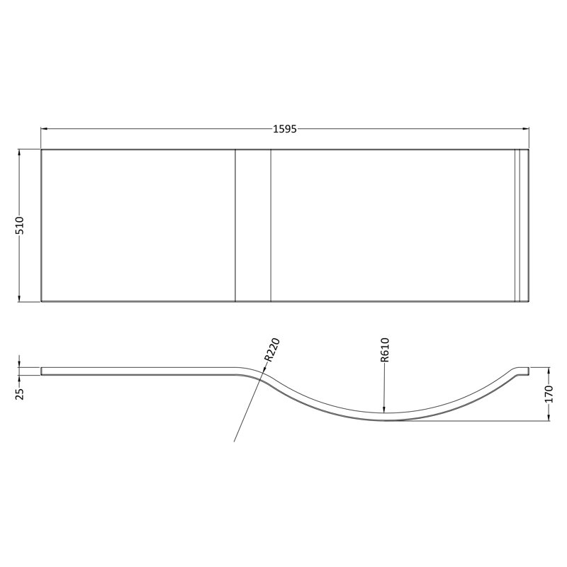 Shower Bath Front Panel