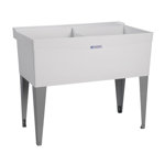 40'' L x 24'' W Freestanding Laundry Sink