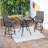 2 - Person Stainless Steel Patio Dining Set Square Table
