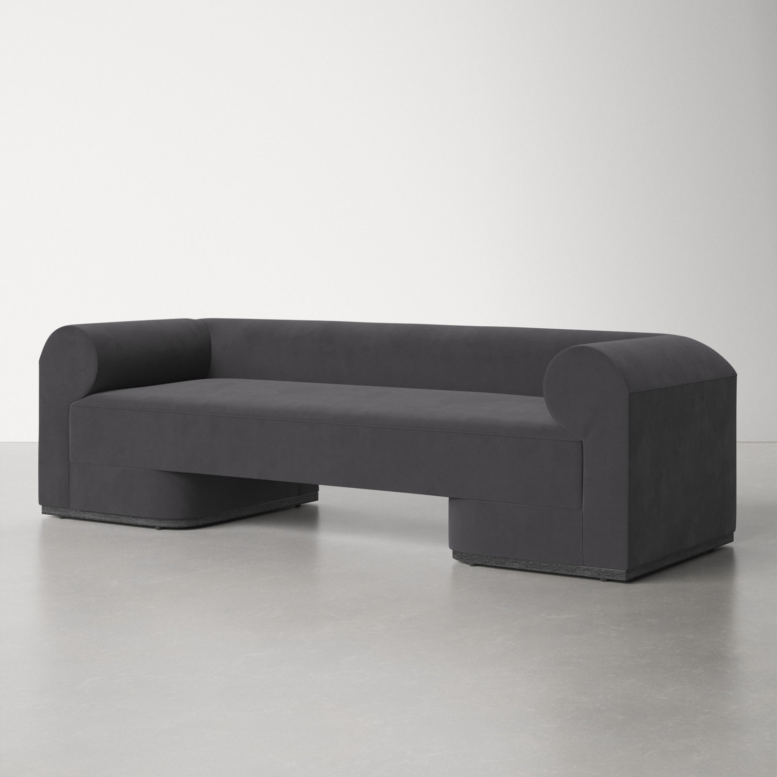 97" Sofa, Gunmetal, Gunmetal