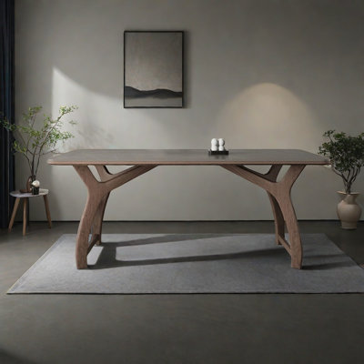 Davae European modern simple rectangular dining table