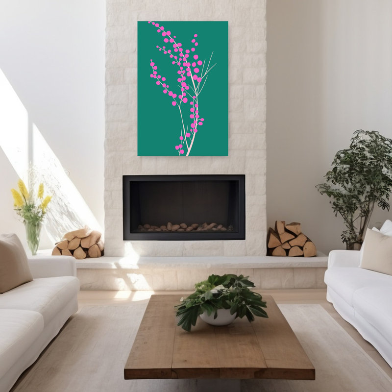 Art contemporain, art contemporain abstrait, H 48 po x l 32 po