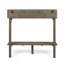 Table de bar d'extérieur en bois d'acacia, finition grise