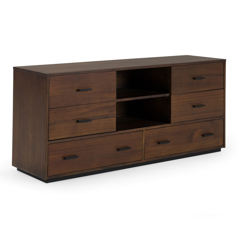 Bergquist 63'' W 6 - Drawer Dresser, Dark Walnut