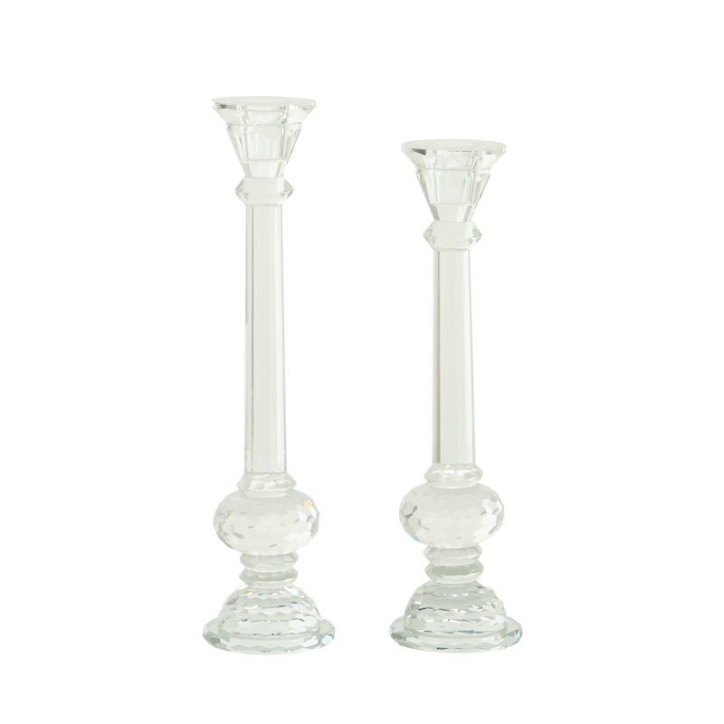 14.35'' H Glass Tabletop Tealight Holder