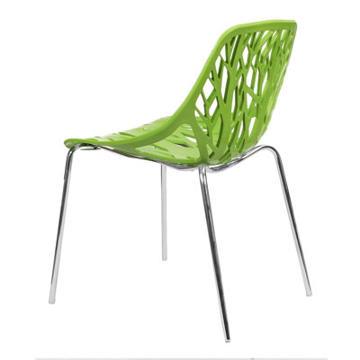 Chaise sans accoudoirs empilable de salle à manger