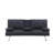 Leather Office Double Folding Sofa Bed with Matching Coffee Table, Multifunctional Design-1297250660