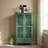 Anadia 55'' Tall Accent Cabinet with Openwork Carving Door and Solid Wood Legs Storage 2-Door Carved Wood Buffet Cabinet With Drawer-1316735373