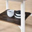 Table de salle à manger ronde 45,7 pouces avec tablette fonctionnelle. Thème moderne. Chêne foncé antique et blanc. Bois massif +. 45,12 po de diamètre, 30 po de hauteur. Idéal pour les espaces compacts. Ajoute du charme à la table de la maison.