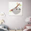 «Grey Sloth», peinture sur toile tendue-495968430