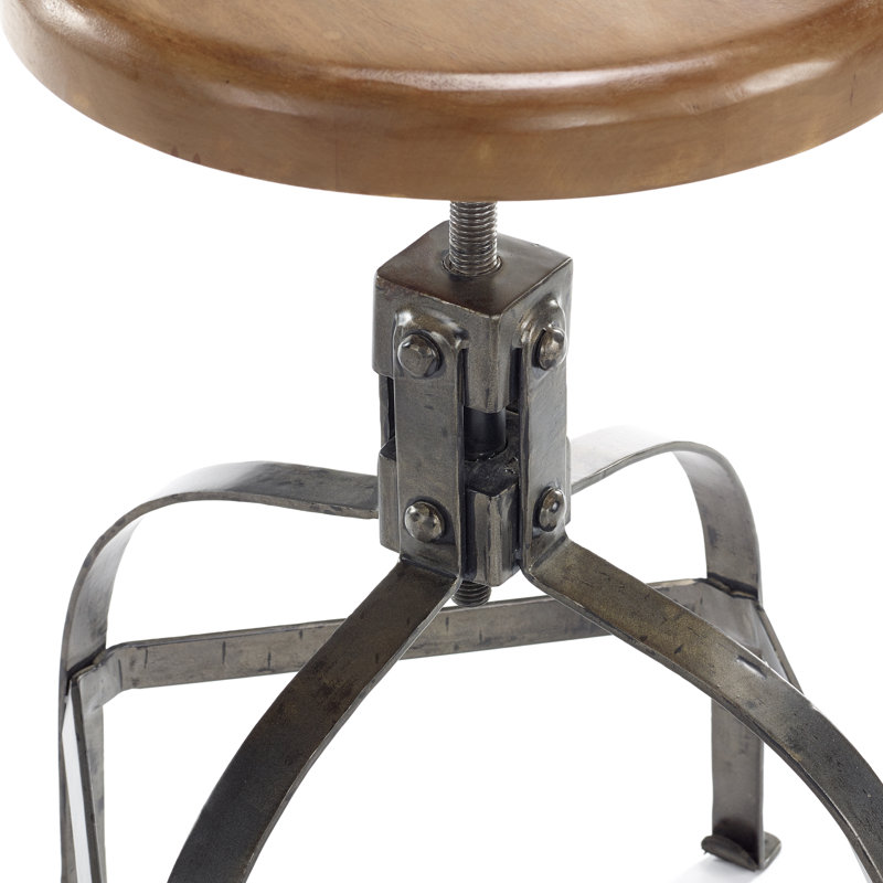 Levin Adjustable Height Counter Stool with Metal Frame