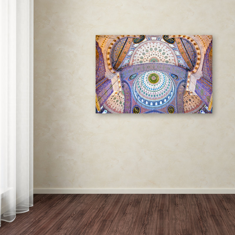 « the blue mosque », reproduction de photo sur toile tendue, 16 po x 24 po