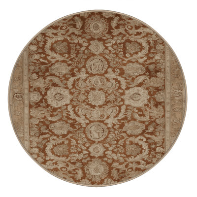 Machine Washable French Brown Area Rug