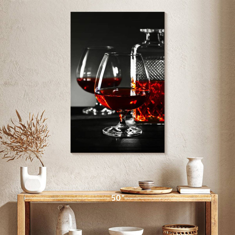 " Cognac Drinks " by SodaPopArt, 39" H x 26" W x 1.25" D