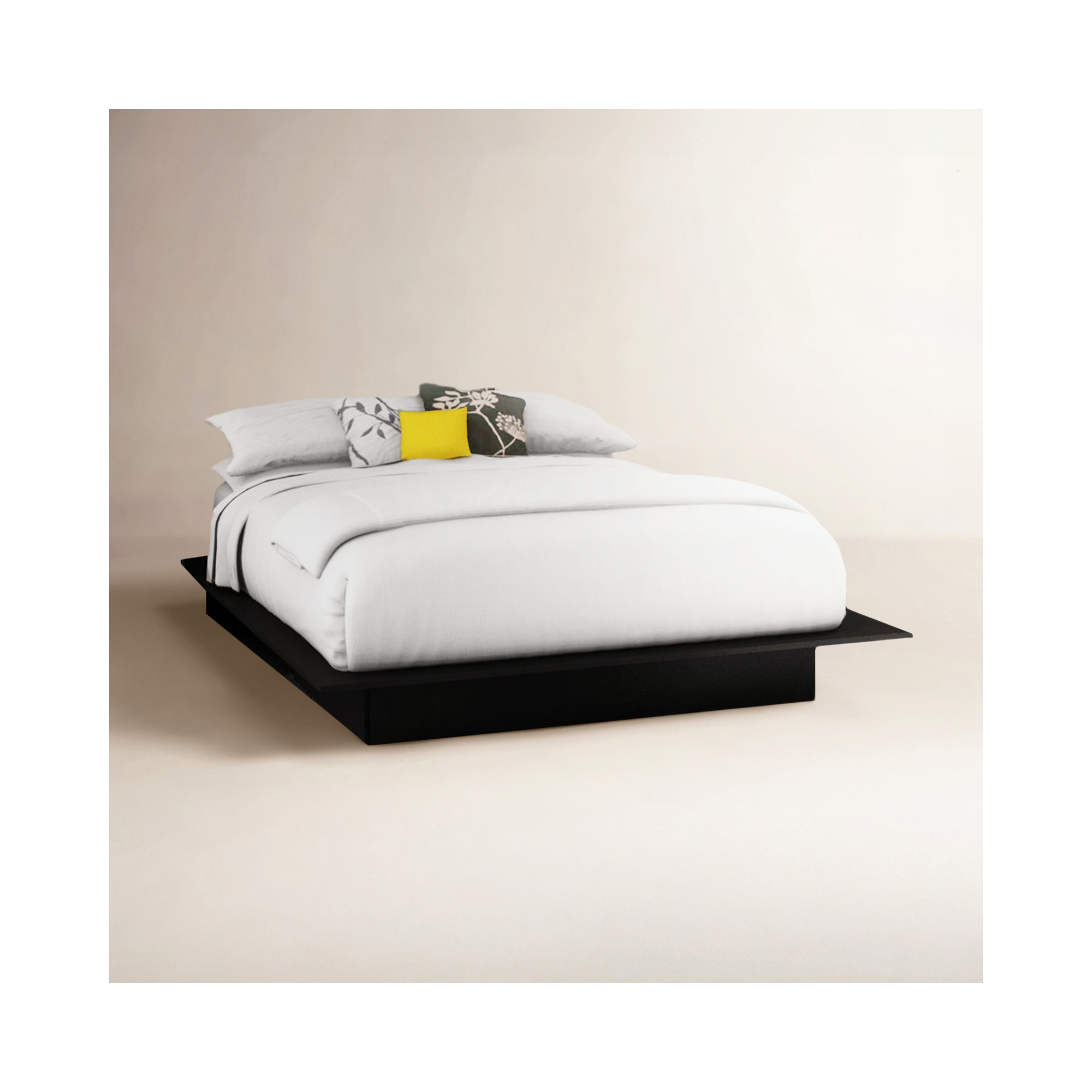 Step One Full/Queen Platform Bed, Black