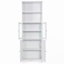 Grande armoire de rangement blanche avec tablettes