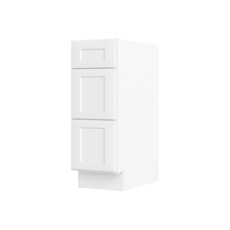 Meuble-lavabo sans comptoir, à assembler soi-même, 53 cm (P) x 30,5 cm (L) x 88 cm (H), blanc