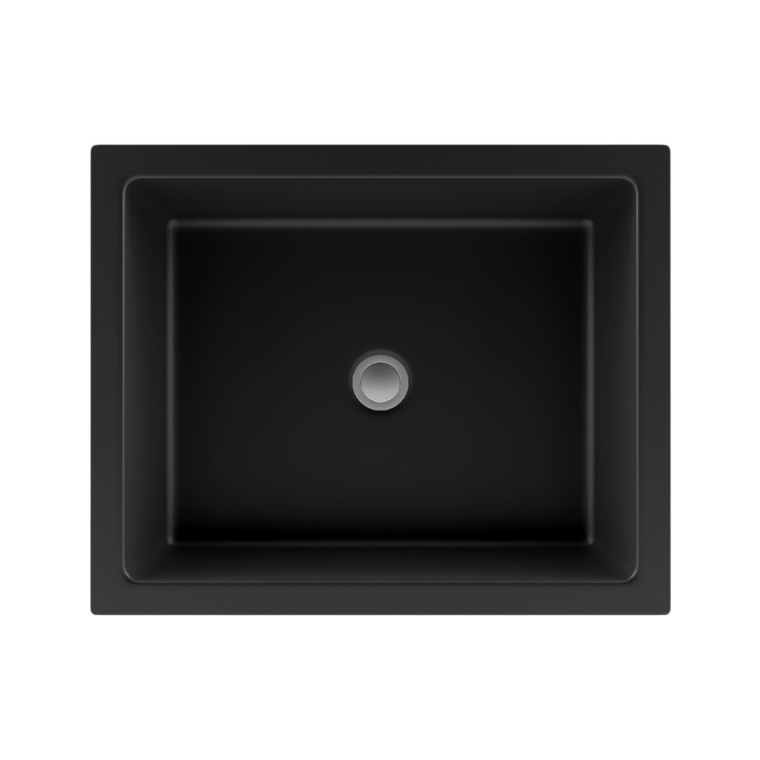 Quartz Composite Vanity Sink, Black