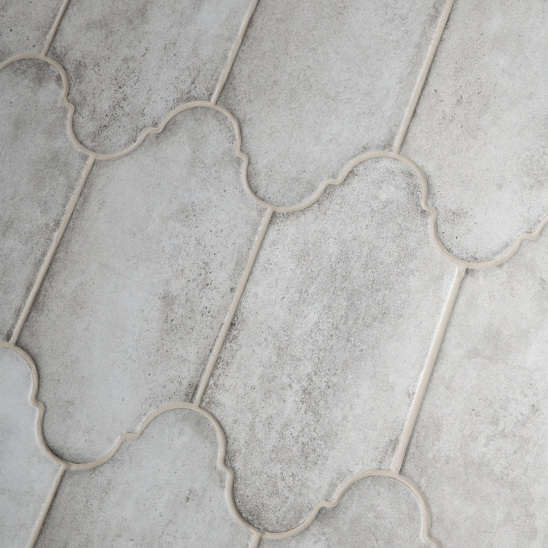 Alhama 6" x 13" Porcelain Stone Look Wall & Floor Tile, Gray