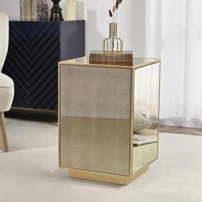 Juel Antique Mirrored Accent End Table