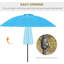 Aarun 279cm Tilt Beach Parasol-55967170