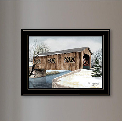 The Kissing Bridge Framed Wall Art for Living Room, Home Wall Décor Framed Print by Billy Jacobs