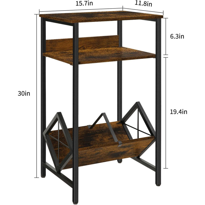 Metal 30'' H Media Shelves