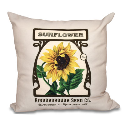 Botanical Blooms Floral Outdoor Reversible Throw Pillow