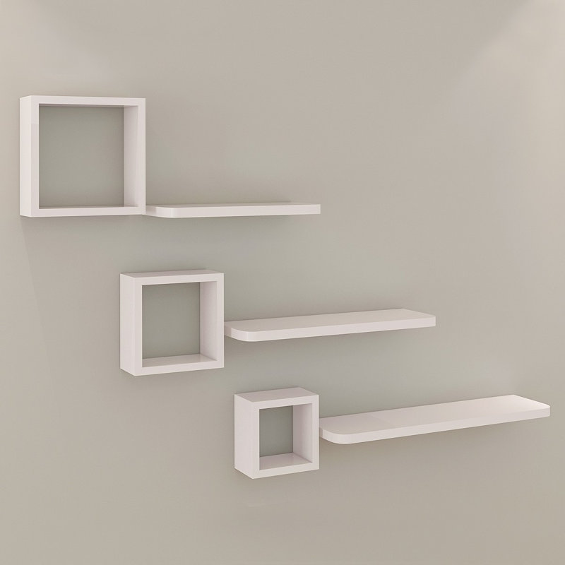 Bezu 6 Piece Floating Shelf Set